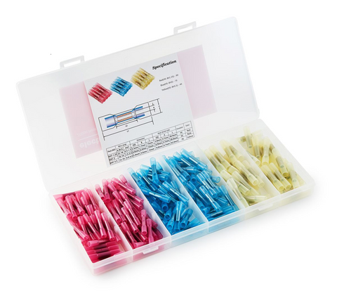 Heat Shrink Butt Splice Connector Set | 100PCS