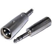 XLR MALE TO 6.3MM STEREO JACK MALE