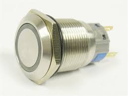 METAL PUSH BUTTON 19mm - LATCHING