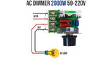 AC 220V 2000W SCR Voltage Regulator – Motor Speed Controller & Light Dimmer