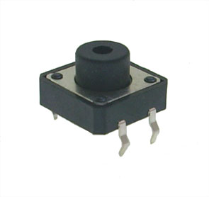 TACTILE SWITCH N/O 12X12mm H: 7.5mm