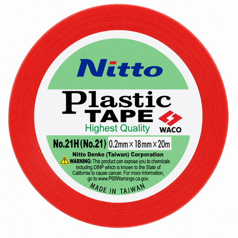 Nitto PVC Electrical Insulation Tape Red 18mm x 20m