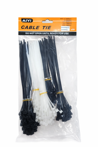 Assorted cable tie pack 50pcs