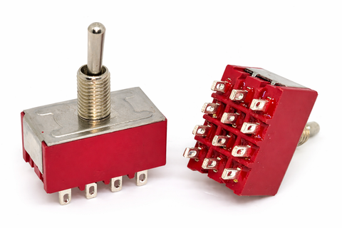 4PDT Toggle Switch ON‑OFF‑ON