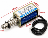 JF-0530B 12V / 24V Push-Pull Solenoid Electromagnet