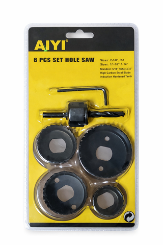 6-Piece Hole Saw Set