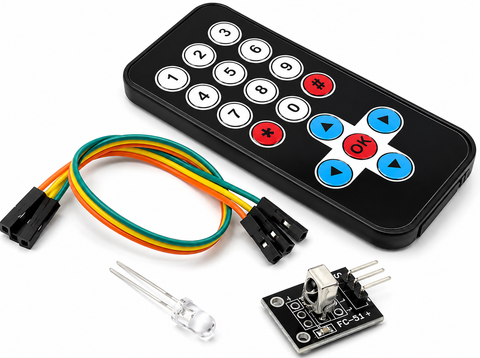 HX1838 Infrared IR Remote Control & Receiver Module Kit