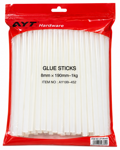 8mm x 190mm Hot Melt Glue Sticks 1kg Pack