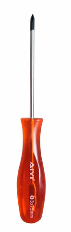 Star Screwdriver 3×75mm Orange Handle