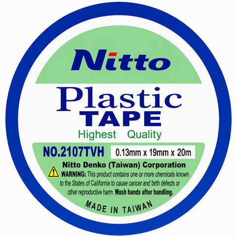 Nitto PVC Electrical Insulation Tape Blue 19mm x 20m