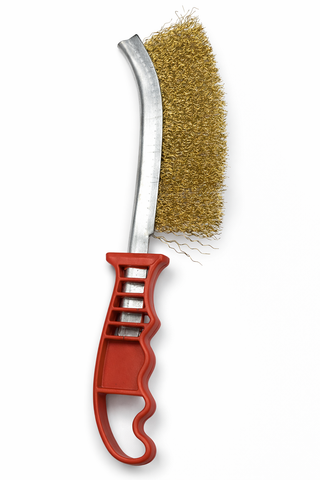 Curved Brass Wire Brush 250mm