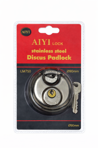 Stainless Discus Padlock 90mm