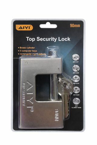 90mm Square Padlock Heavy Duty Security Lock