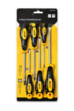 6-Piece Screwdriver Set – Black & Yellow Handles