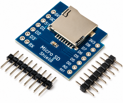 Micro SD Card Shield for D1 Mini / ESP8266