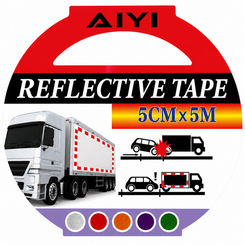 Reflective Safety Tape Yellow 50mm x 5m