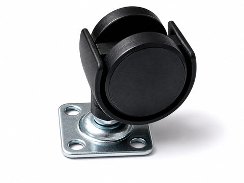 2" Rubber Fixed Castor Wheel – Plate Mount