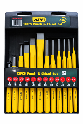 12 Piece Punch and Chisel Set