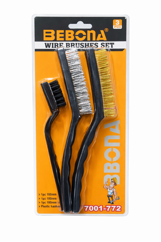 Wire Brush Set 3pc – Plastic Handle