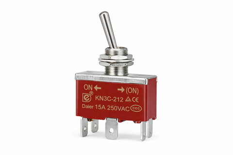 Toggle Switch DPDT OFF‑(ON)