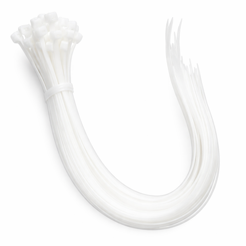 Cable ties white 5x300mm 50pcs