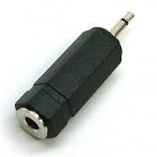 AUDIO ADAPTER 2.5mm MONO JACK - 3.5mm MONO SOCKET