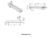 SLIDE POTENTIOMETER 45MM X 9.3MM 6 PIN