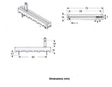 SLIDE POTENTIOMETER 72MM X 16MM 6 PIN