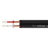 SCREEN CABLE FIG 8 - 2 CORE BLACK 100M