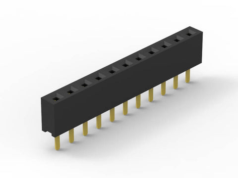 HEADER FEMALE SIL PCB MOUNT P:2.54mm