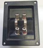SPEAKER TERMINAL BACK PLATE DUAL PAIR  90mm X 120mm