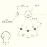 22MM LOGARITHMIC POTENTIOMETER