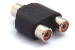 AUDIO ADAPTER RCA SOCKET - 2X RCA SOCKETS