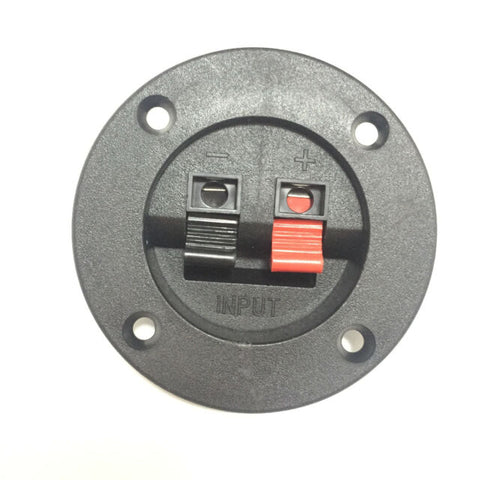 ROUND SPEAKER TERMINAL BACK PLATE 2 WAY SPRING LEVER Ø75mm