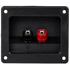 PLASTIC SPEAKER TERMINAL BACK PLATE  2 WAY BINDING POST