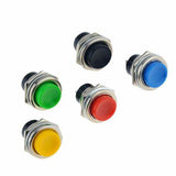 PUSH BUTTON N/O MOMENTARY ROUND METAL
