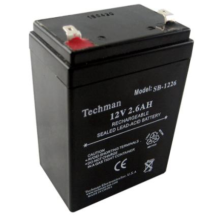 BATTERY SEALED LEAD ACID 12V 2.6A